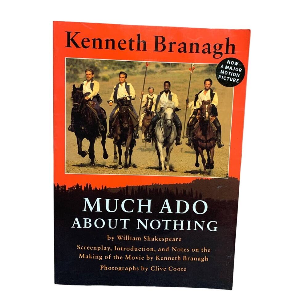 Vintage 1993 Much Ado About Nothing Making of Movie Kenneth Branagh Paperback
